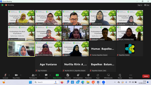 Perpustakaan Poltekkes Riau Lakukan Pendampingan I Akreditasi Perpustakaan Bapelkes Batam