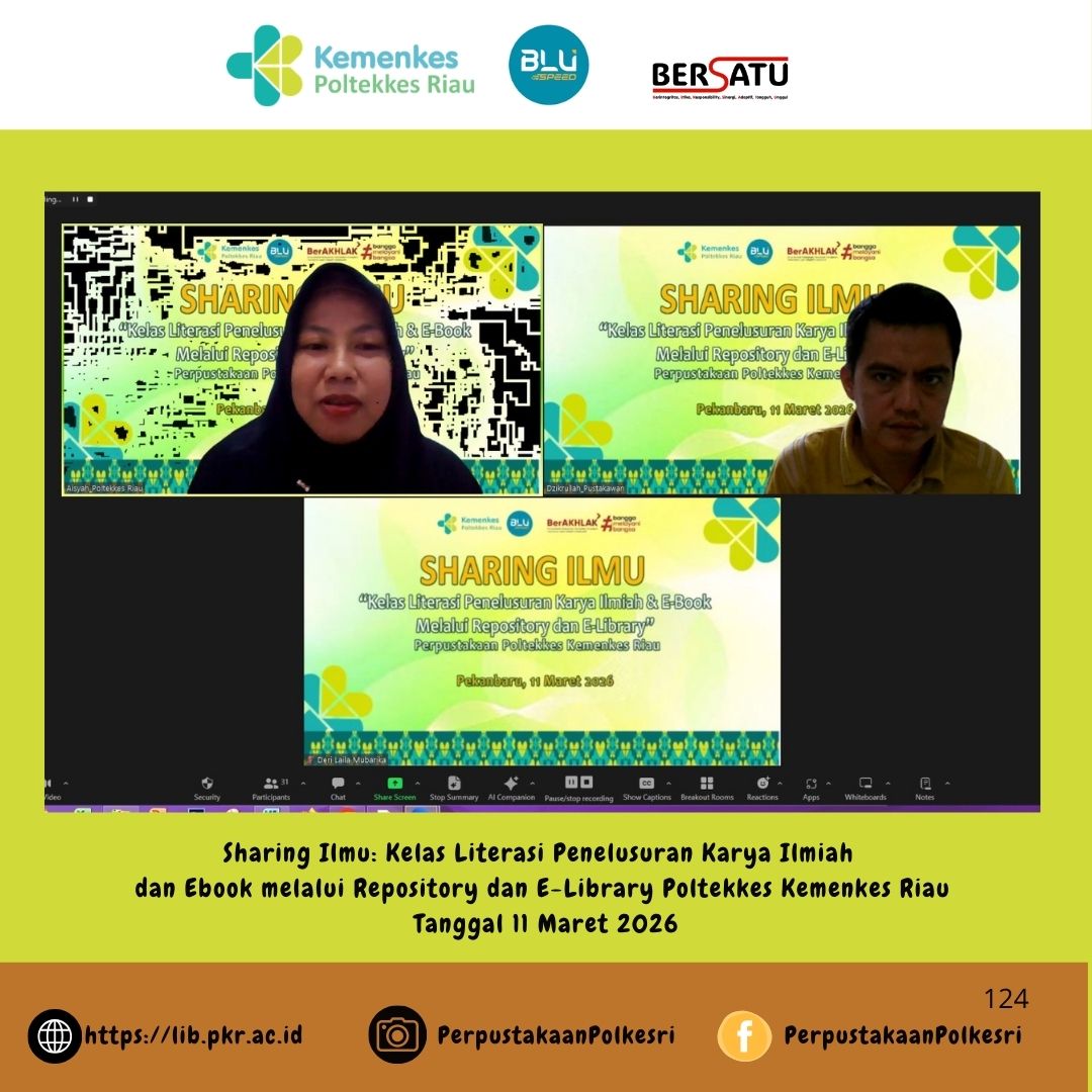 Tingkatkan Skill Riset, Perpustakaan Poltekkes Riau Gelar Kelas Literasi Penelusuran Karya Ilmiah