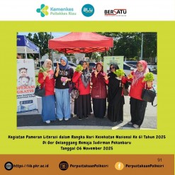 Perpustakaan Poltekkes Kemenkes Riau Mengikuti Pameran Literasi Dalam Memeriahkan Hkn Ke 61 Di Gor Gelanggang Remaja Sudirman Pekanbaru