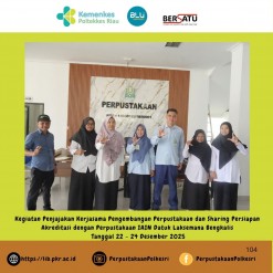 Memperkuat Sinergi: Penjajakan Kerja Sama Perpustakaan Poltekkes Kemenkes Riau dan IAIN Datuk Laksemana Bengkalis