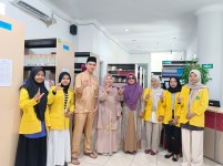 Kunjungan Mahasiswa FIB Unilak ke Perpustakaan Poltekkes Kemenkes Riau dalam rangka observasi tugas kuliah Jaringan Kerjasama Perpustakaan dan Informasi