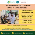Layanan online pada Hari Senin, 01 September 2025